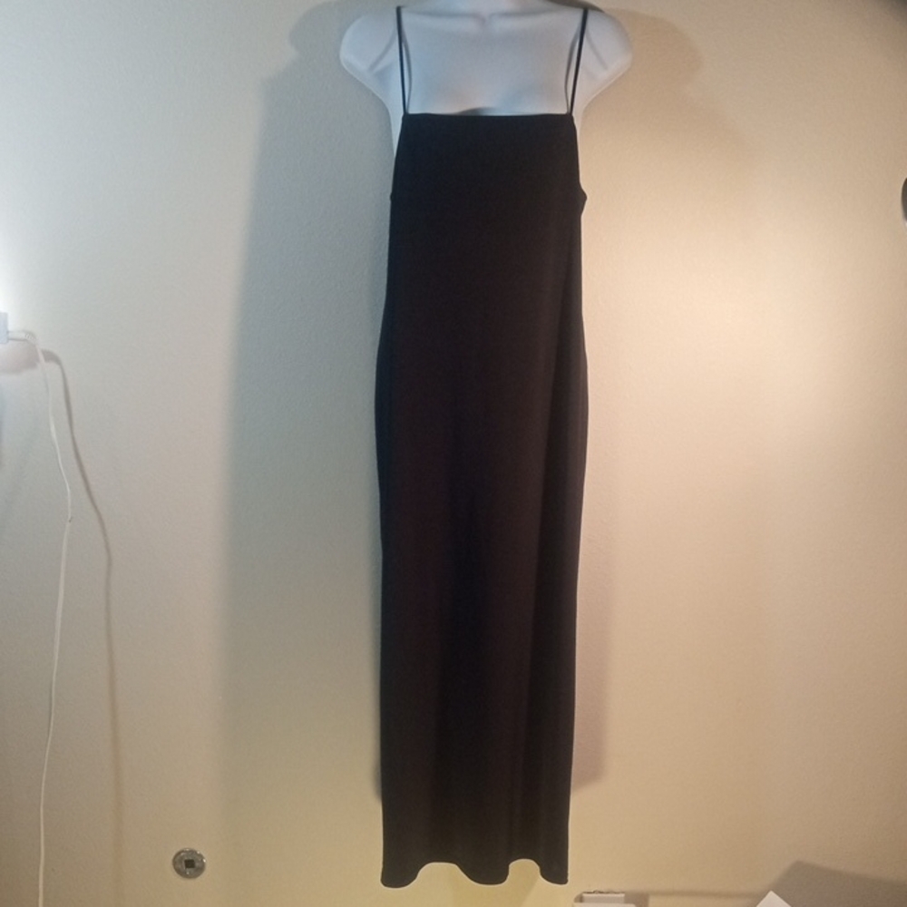 NWT Zara Women’s Chic Black Slip-Dress Maxi, Size Small